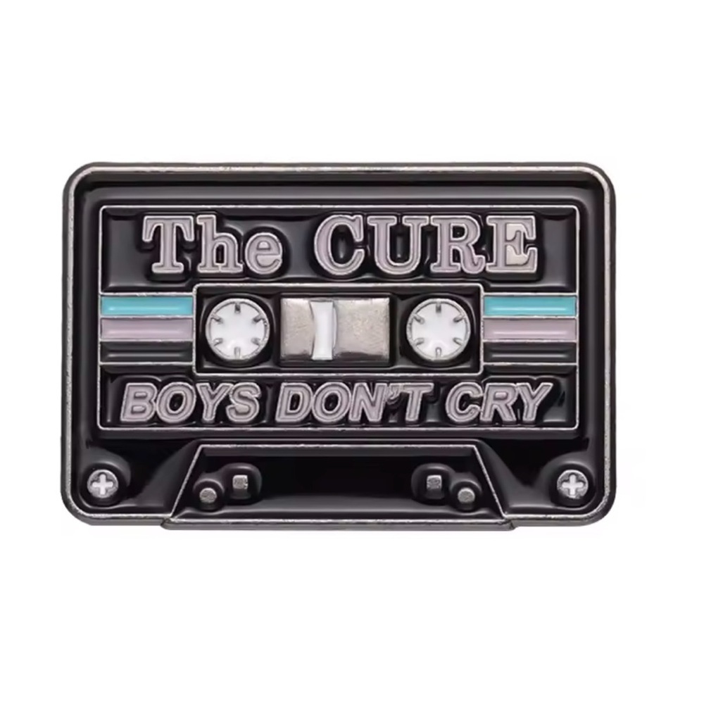 The Cure 80s Music Tape Enamel Pin - Retro Punk Rock Brooch for Rocker Style